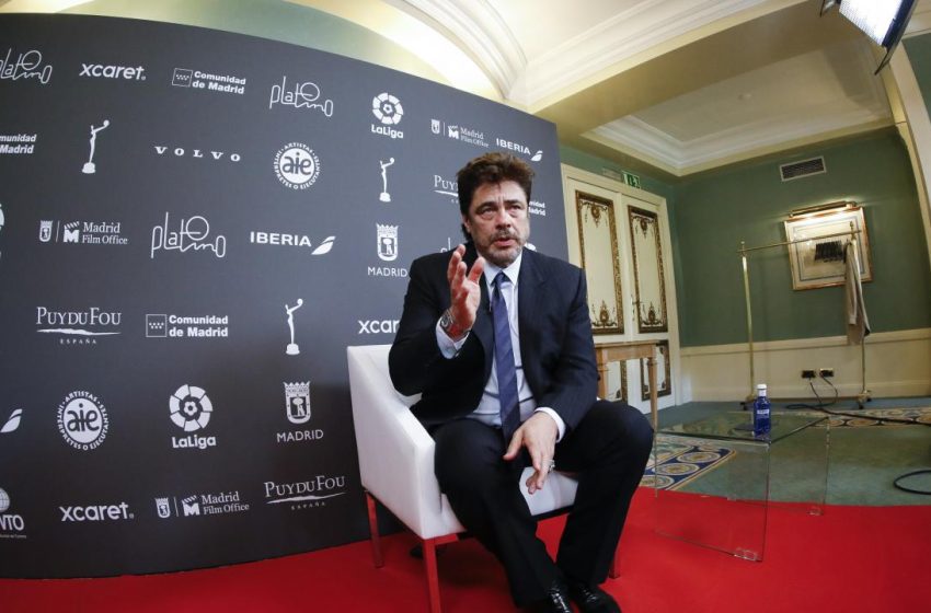  ‘No toco batería, no canto, la actuación es un recreo’: dice Benicio del Toro