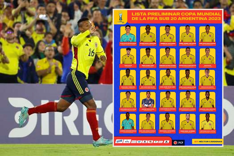  Colombia dio a conocer lista preliminar al Mundial Sub-20