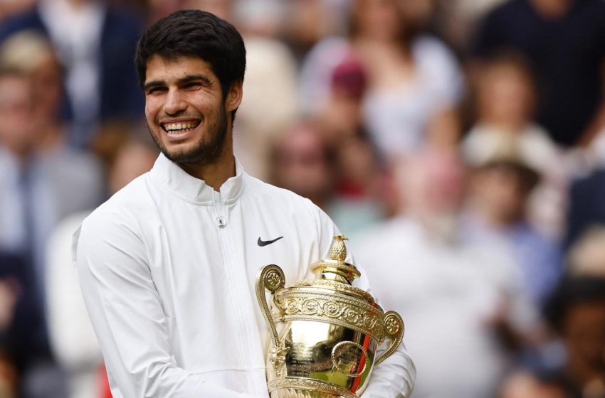  El español Alcaraz derrotó en 5 sets a Djokovic y gana su primer Wimbledon