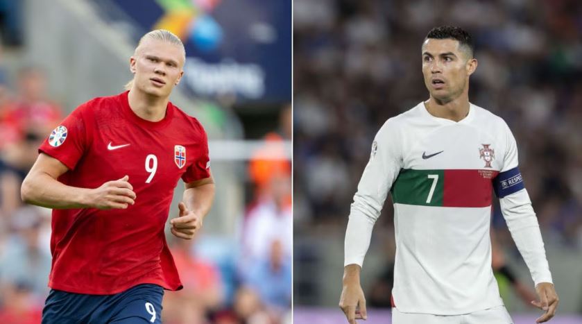  Este es el extraordinario récord en el que Erling Haaland podría ganarle a Cristiano Ronaldo