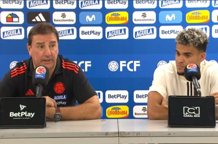  Rueda de prensa Colombia vs Chile Néstor Lorenzo y Luis Diaz