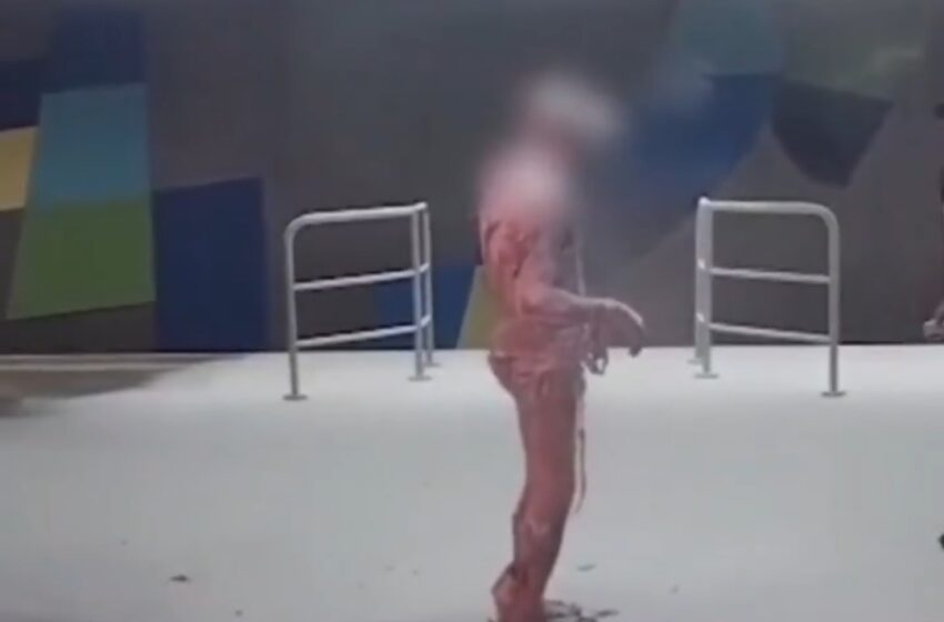  FUERTE VIDEO. Hombre se prende fuego en estación del metro se Sao Pablo en Brasil